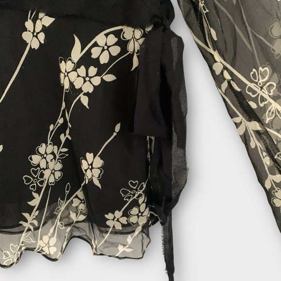 Vintage 90s Y2K Silkland Sheer Blouse - Picture 3 of 6